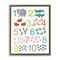 Stupell Industries Kid's Counting Animals Floating Frame, design by Carla Daly